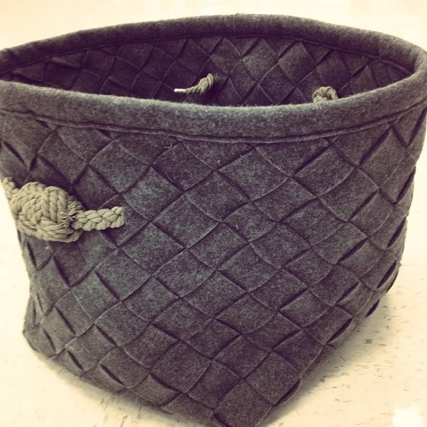 Target's THRESHOLD STORAGE CUBE WITH ROPE HANDLE