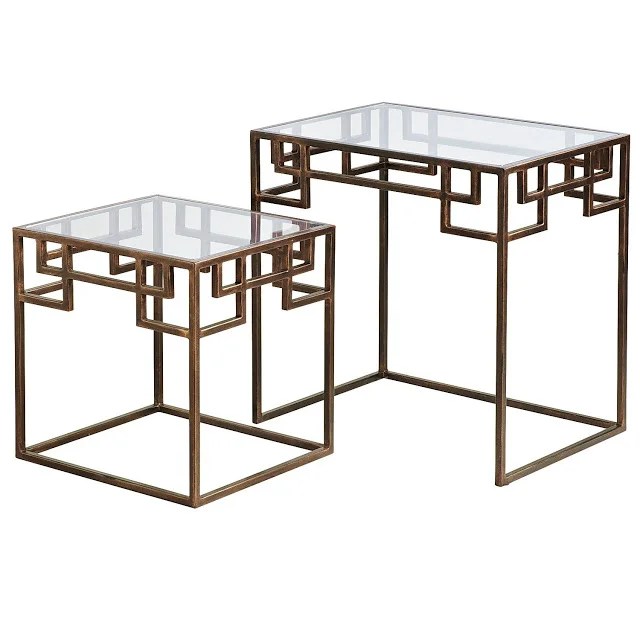 PIER 1 GREEK KEY NESTED TABLES