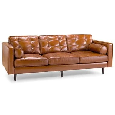 JCPENNEY'S OASIS DARRIN LEATHER SOFA