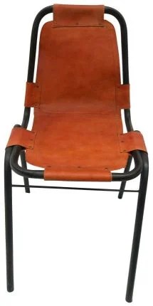 RUGS USA NOTTINGHILL ACCENT LEATHER CHAIR CHESTNUT