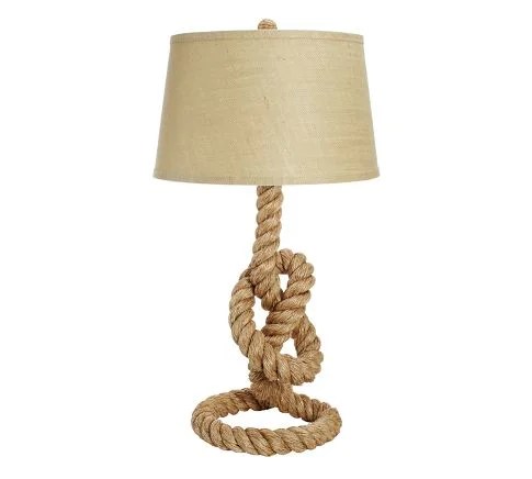 POTTERY BARN ROPE TABLE LAMP BASE