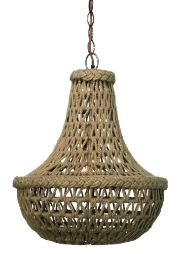 JAMIE YOUNG MACRAME JUTE CHANDELIER