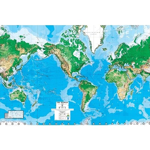 TOYSRUS WORLD MAP WALL MURAL