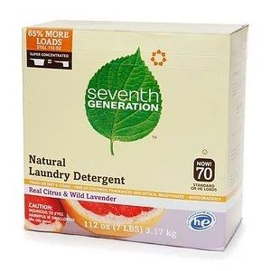 Seventh Generation Powder Laundry Concentrated, Real Citrus & Wild Lavender