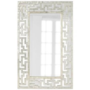 Neiman Marcus Capiz Fretwork Mirror