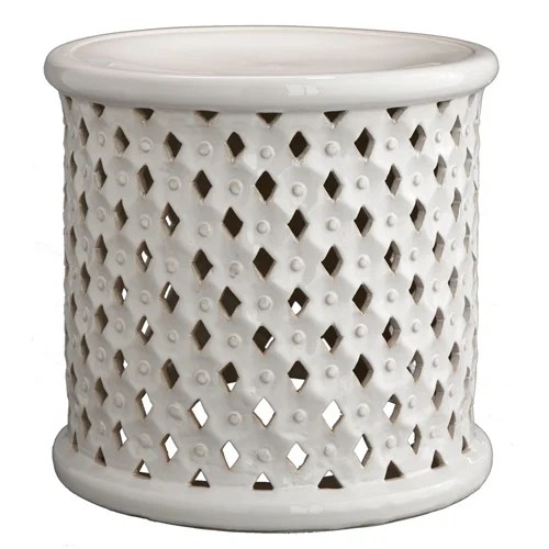 Wisteria Diamond-Pattern Stool