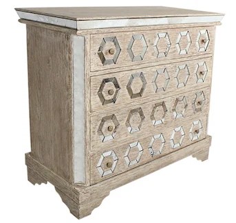 Zinc Door Bliss Studio Geometric Mirror Chest