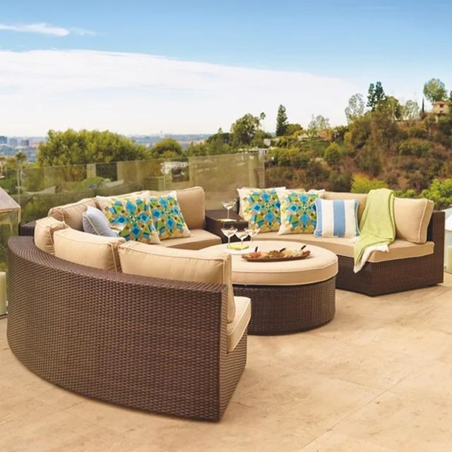Front Gate Pasadena Modular Outdoor Collection plus ottoman