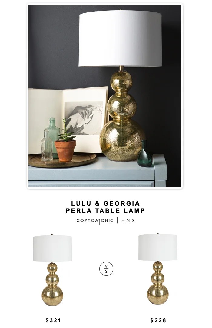 LuLu & Georgia Perla Gold Lamp $321 vs Overstock Glamorous Gold Lamp $228 LuLu & Georgia Perla Gold Lamp $321 vs Overstock Glamorous Gold Lamp $228