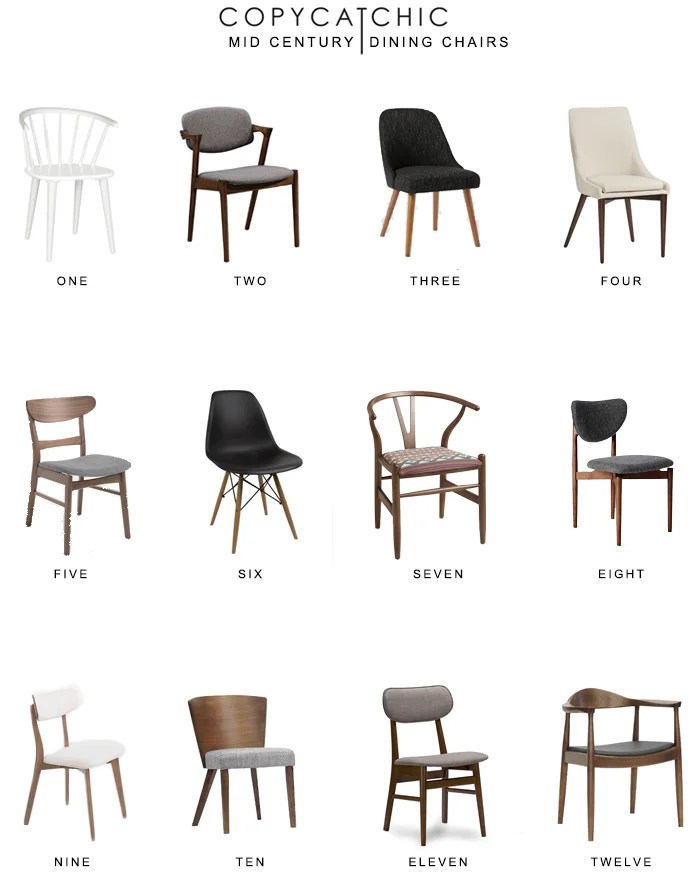 Home trends | All of our favorite mid-century inspired dining chairs | copycatchic luxe living for less budget home decor and design