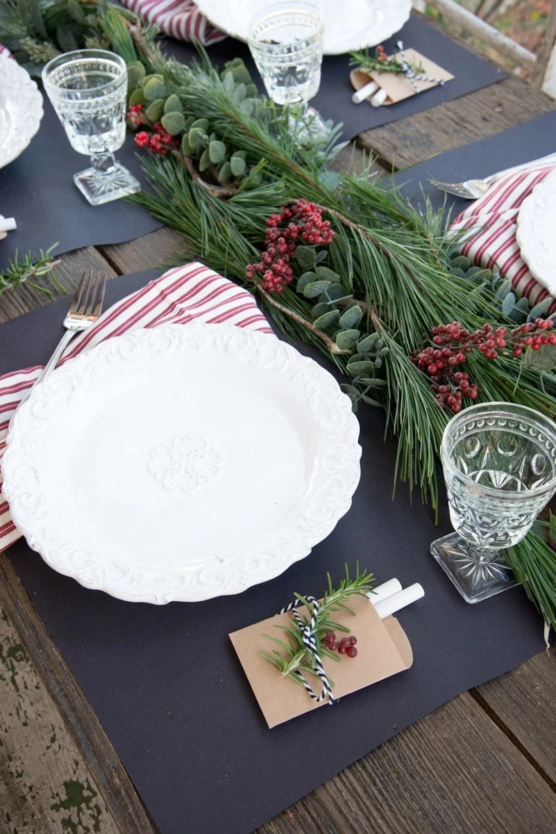 Home trends | Setting a Christmas table for holiday entertaining with Copy Cat Chic luxe living for less budget home decor and design