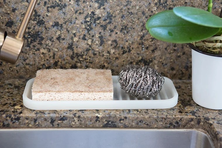 Decluttering and organizing the kitchen sink area and cabinets with copycatchic and @methodhome minimalist home luxe living for less