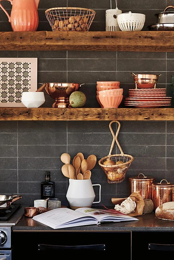 Rejuvenation Copper Colander for $49 vs World Market copper Colander for $13 copycatchic luxe for less budget home decor and design looks for less