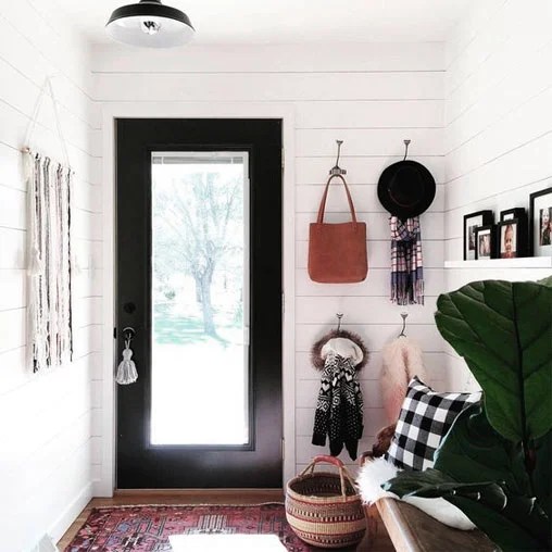Anthropologie Black and White Wall Hook for $18 vs Black and Cream Striped Wall Hook for $10 copycatchic luxe living for less budget home decor and design