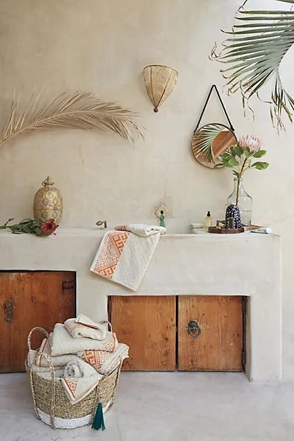 Anthropoogie Balinese Tassel Basket for $78 vs Large Seagrass Raffia Basket for $18 copycatchic luxe living for less budget home decor & design lookforless