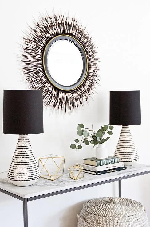 Houzz Eilwyn Console Table for $841 vs STructube Marble Console Table for $249 copycatchic luxe living for less budget home decor and design looks for less