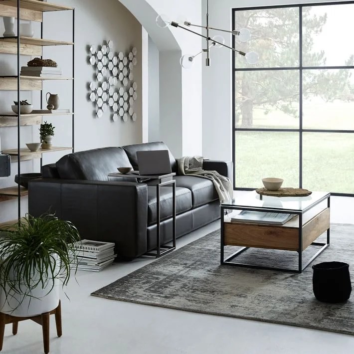 West Elm Box Frame Storage Coffee Table for $599 vs Axel Coffee Table for $399 copycatchic luxe living for less budget home decor and design