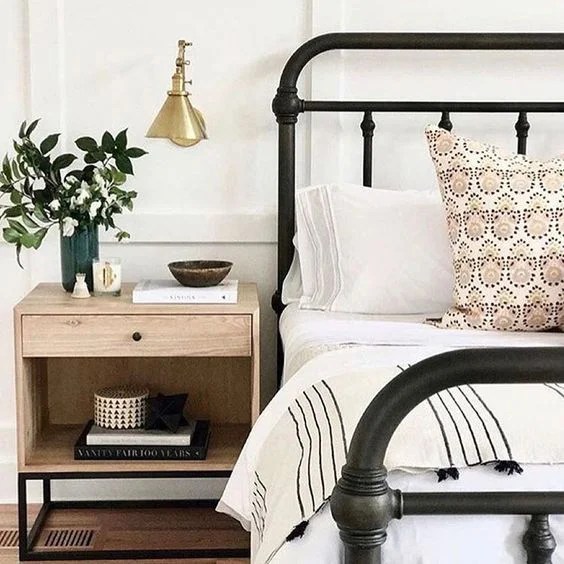 Pottery Barn Coleman Bed for $899 vs Birch Lane Walnut Grove Panel Bed for $429 copycatchic luxe living for less budget home decor and design looks for less