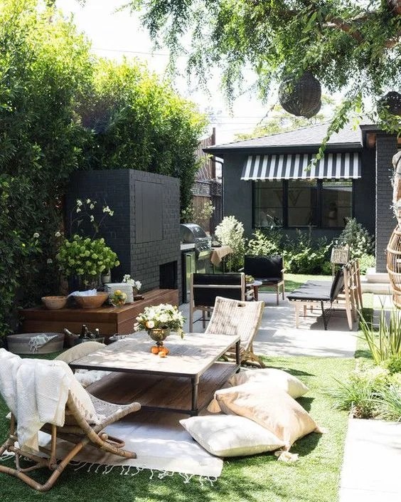 Black White Budget Backyard favorite home trend picks perfect for a backyard budget makeover | copycatchic luxe living for less budget home decor and design