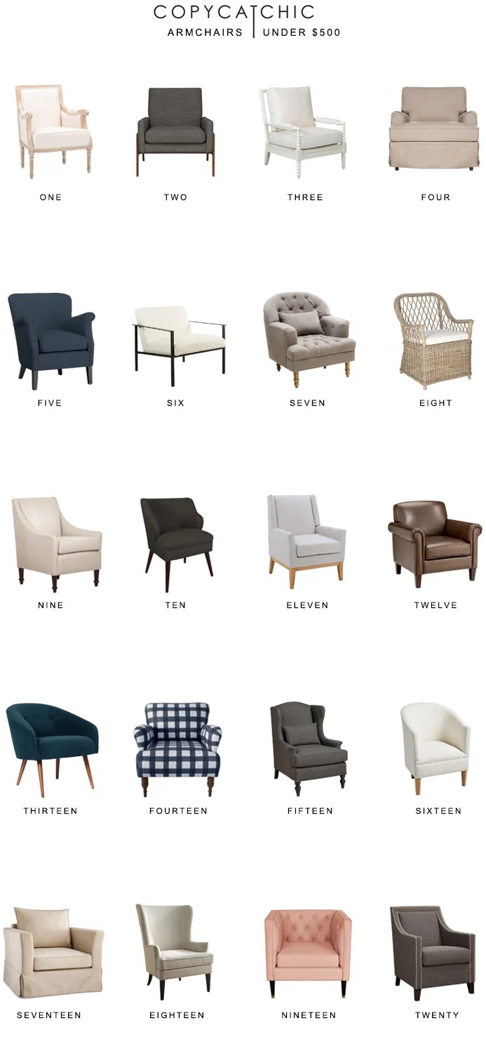 Looking for stylish armchairs under $500? Our favorite armchairs on a budget copycatchic luxe living for less budget home decor and design