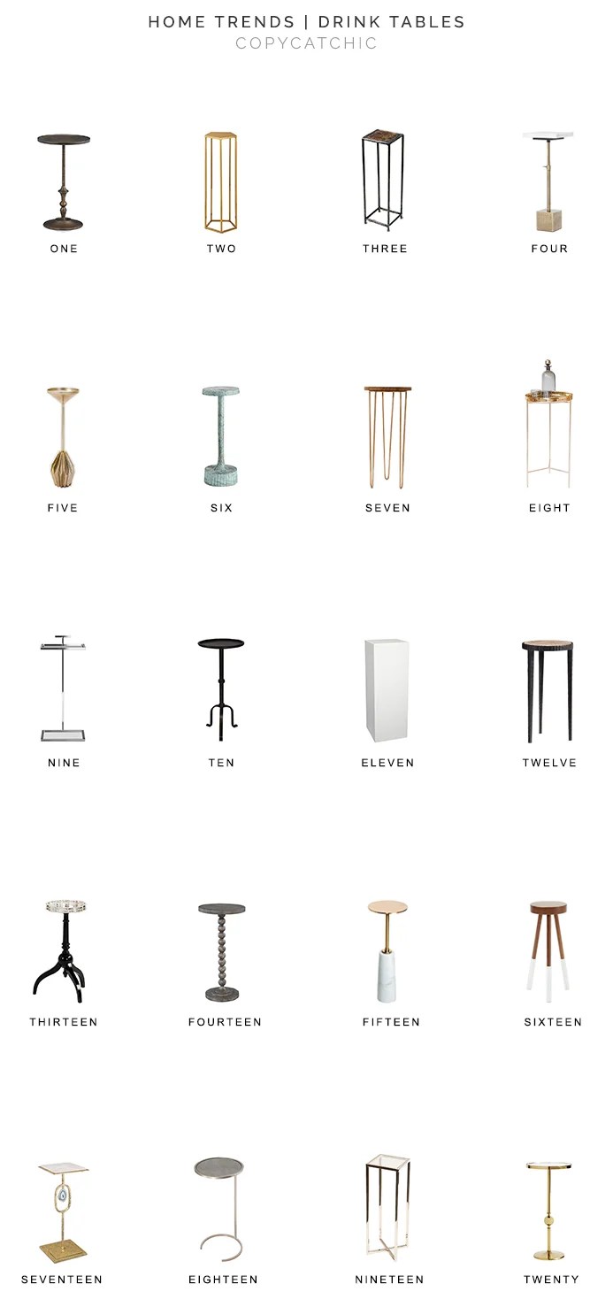 Our favorite small scaled end side tables copycatchic luxe living for less budget home decor and design, daily finds, budget travel, home trends, sales and room redos