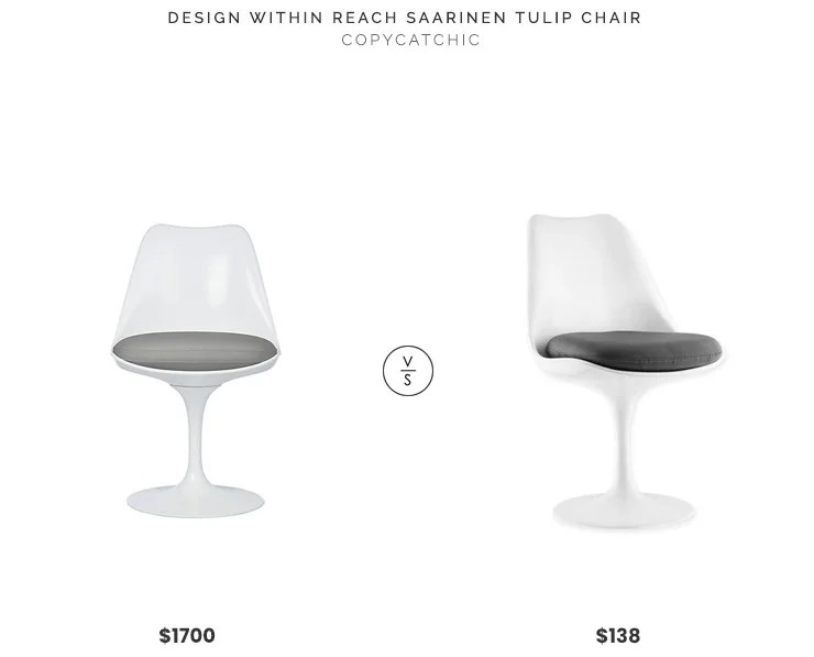 Design Within Reach Saarinen Tulip Chair $1700 vs. Bed Bath and Beyond Modway Lippa Vinyl Dining Chair $138, saarinen tulip chair look for less, copycatchic luxe living for less, budget home decor and design, daily finds, home trends, sales, budget travel and room redos