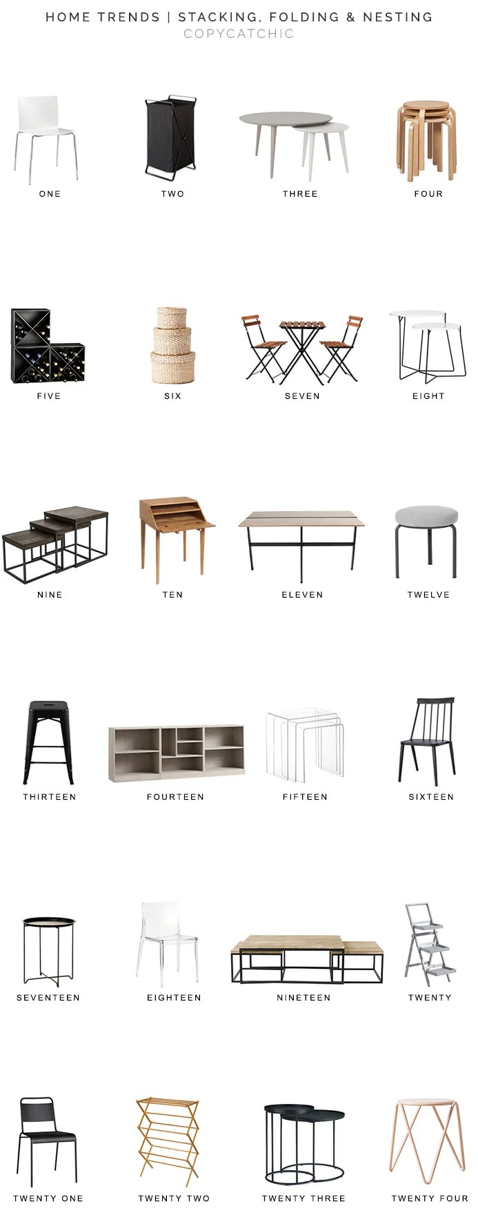 nesting tables for less, stacking furniture for less, folding furniture for less, copycatchic luxe living for less, budget home decor and design, daily finds, home trends, sales, budget travel and room redos