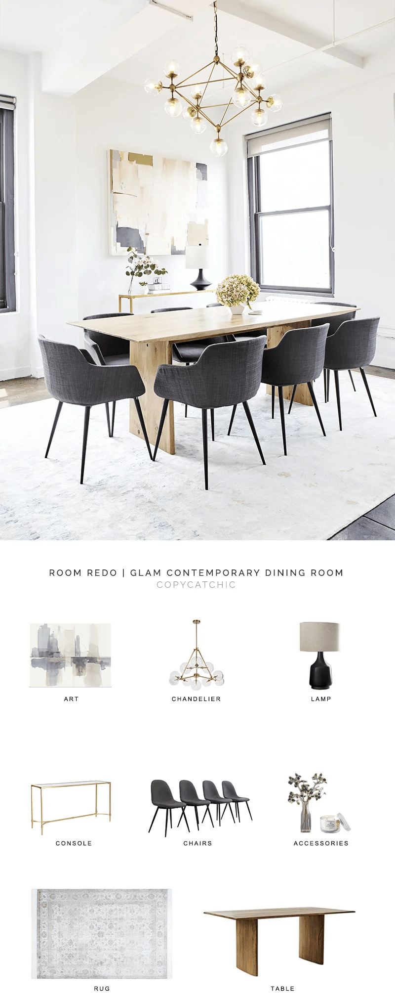 modern dining room look for less, copycatchic luxe living for less, budget home decor and design, daily finds, home trends, sales, budget travel and room redos