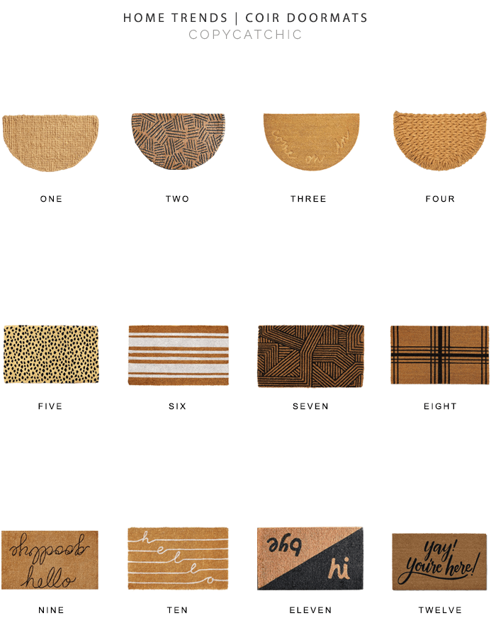 coir doormat look for less, copycatchic luxe living for less, budget home decor and design, daily finds, home trends, sales, budget travel and room redos