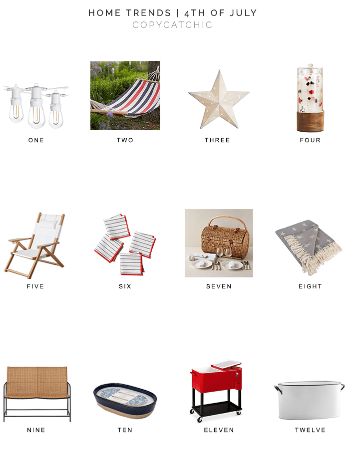 4th of july party decor, 4th of july home, 4th of july entertaining, copycatchic luxe living for less, budget home decor and design, daily finds, home trends, sales, budget travel and room redos