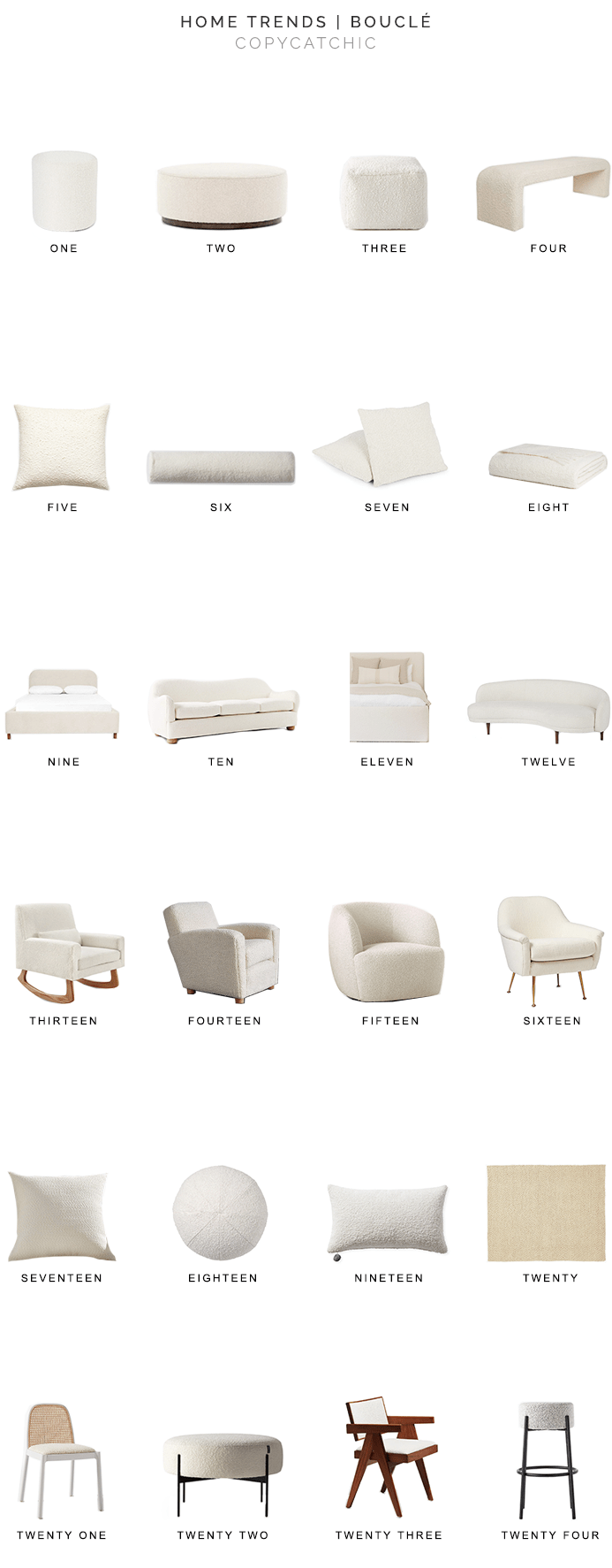 boucle furniture, boucle accessories, boucle decor, copycatchic luxe living for less, budget home decor and design, daily finds, home trends, sales, budget travel and room redos