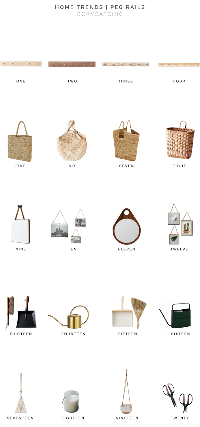 peg rail, shaker peg rail, shaker peg rail accessories, peg rail accessories, copycatchic luxe living for less, budget home decor and design, daily finds, home trends, sales, budget travel and room redos