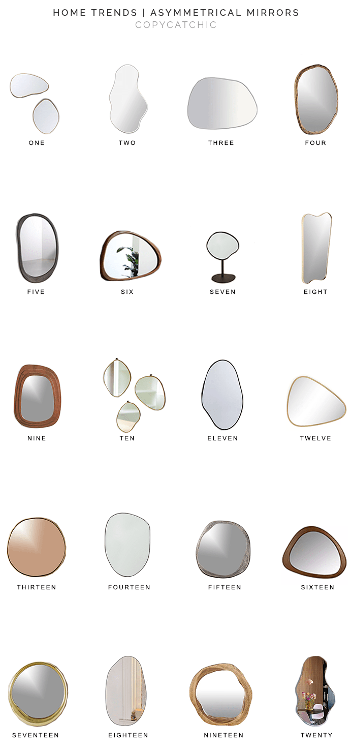 asymmetrical mirrors for less, asymmetrical mirror, copycatchic luxe living for less, budget home decor and design, daily finds, home trends, sales, budget travel and room redos