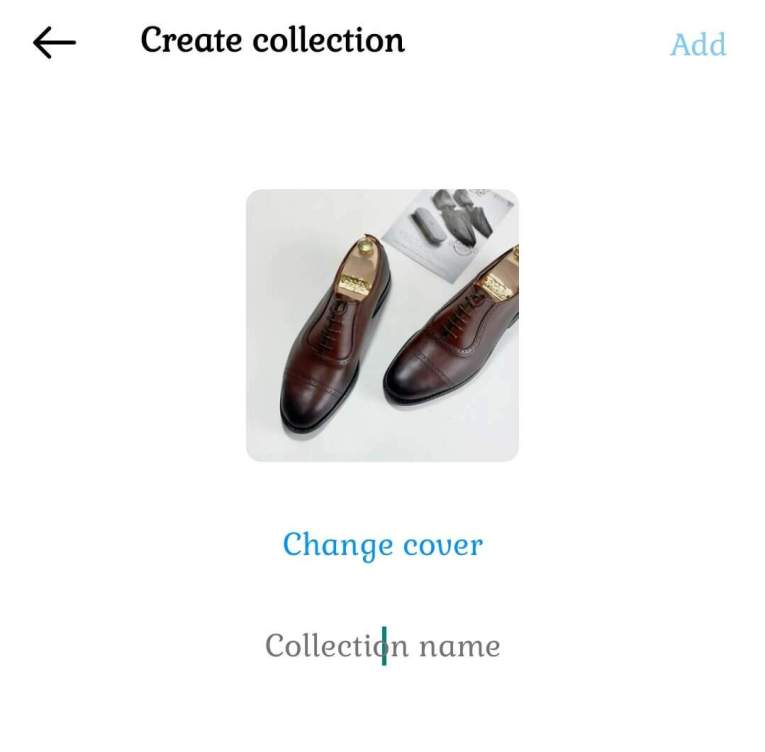 create collection, enter collection name