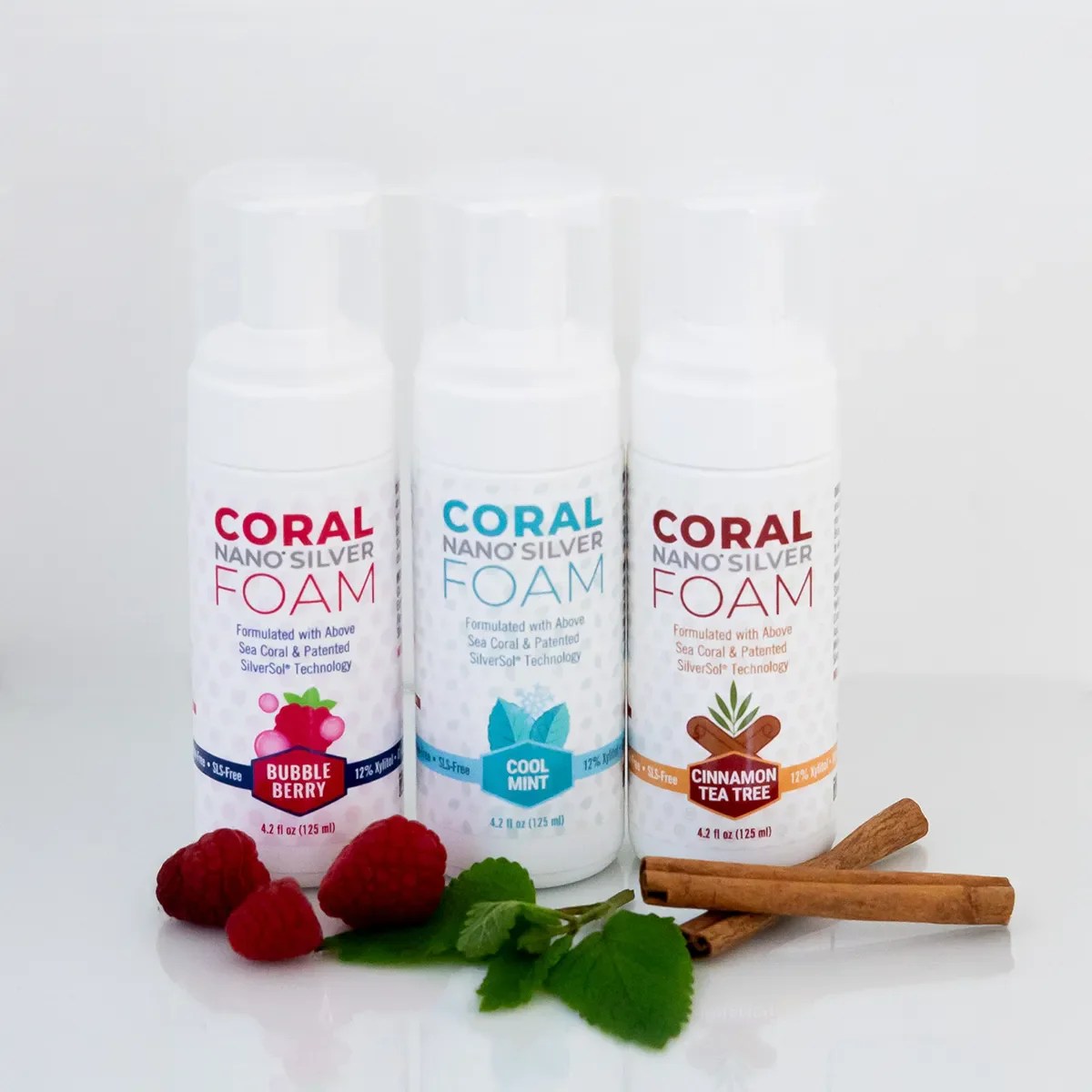 Nano Silver Foaming Toothpaste Flavor Bundle 125ml Freshen Your