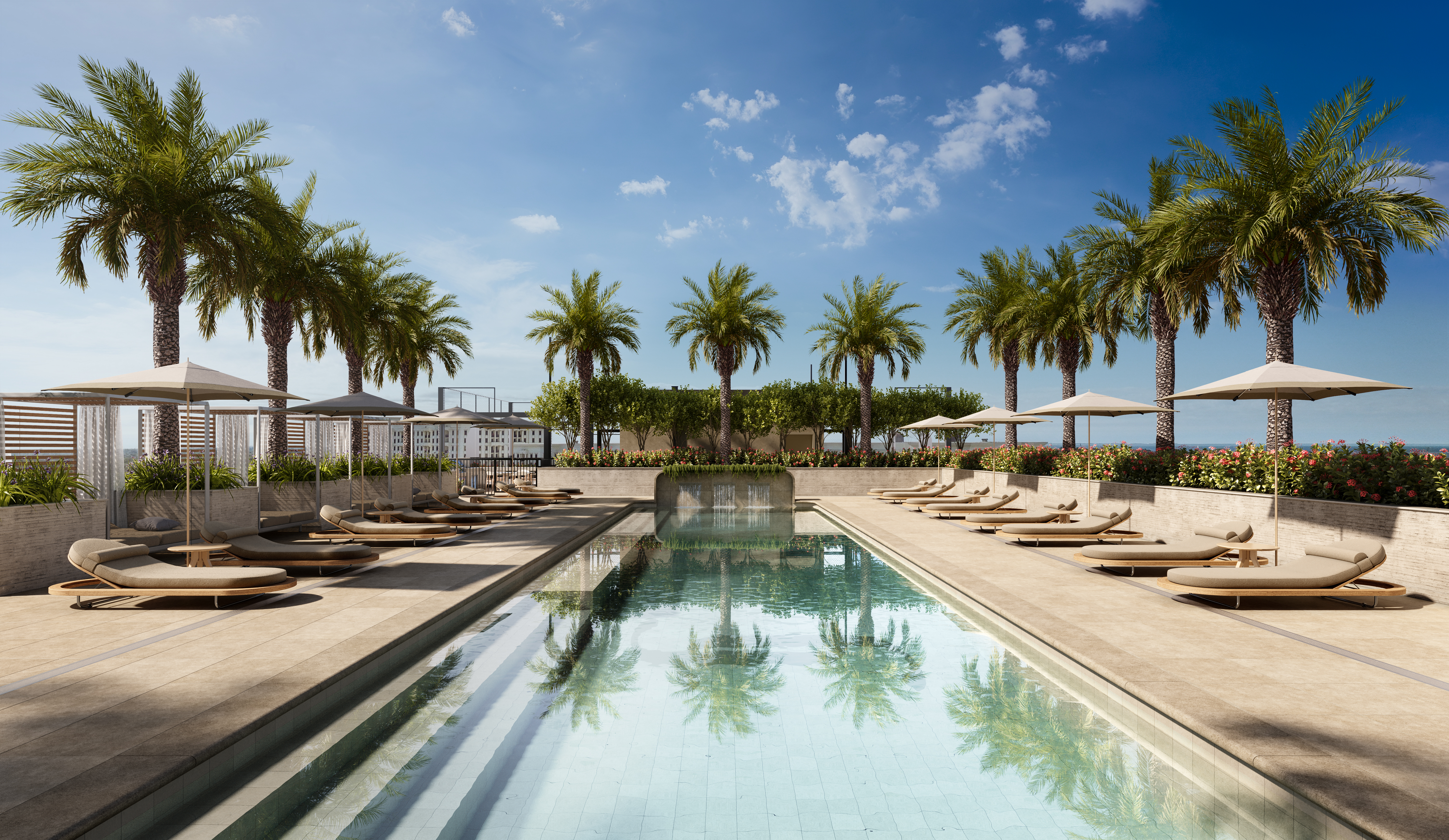 Cora Merrick Park Rooftop Pool