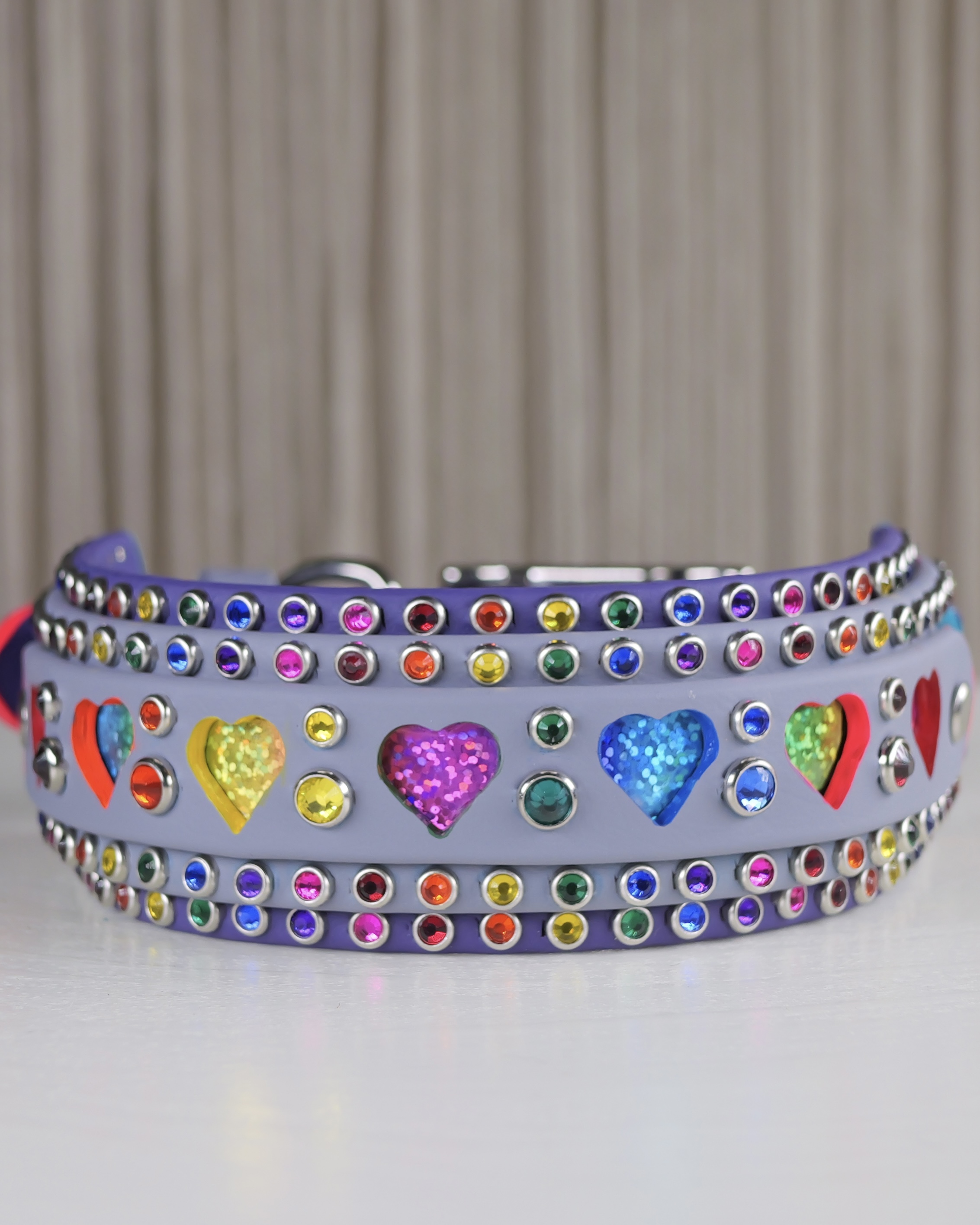 Pride & Passion Rhinestone Dog Collar - Love Notes Collection