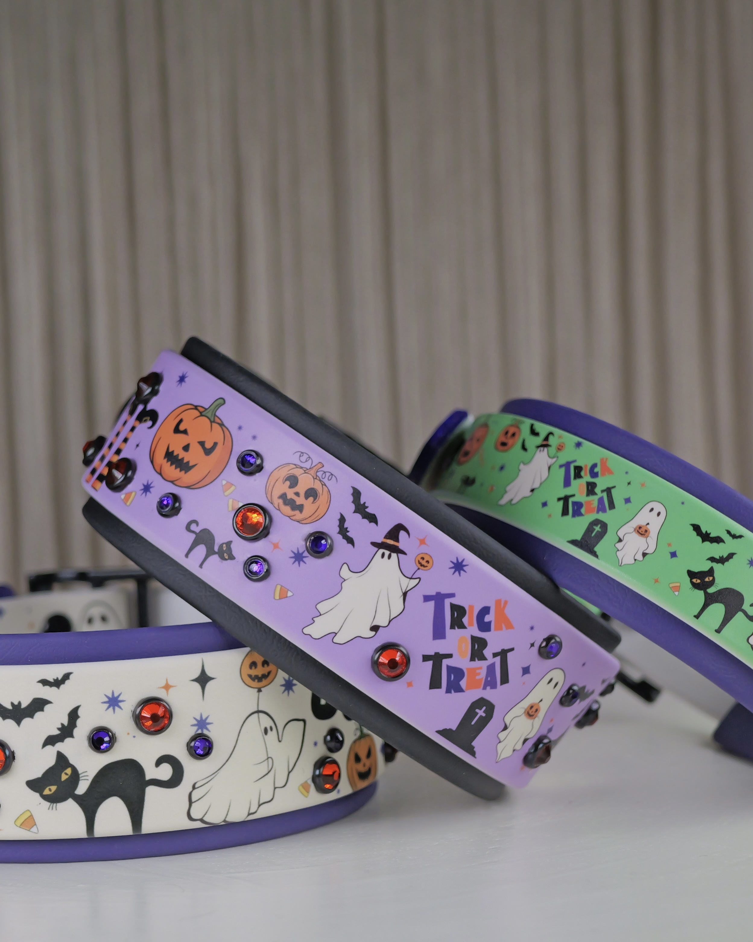 Vintage Halloween Dog Collar - UV Printed Biothane®