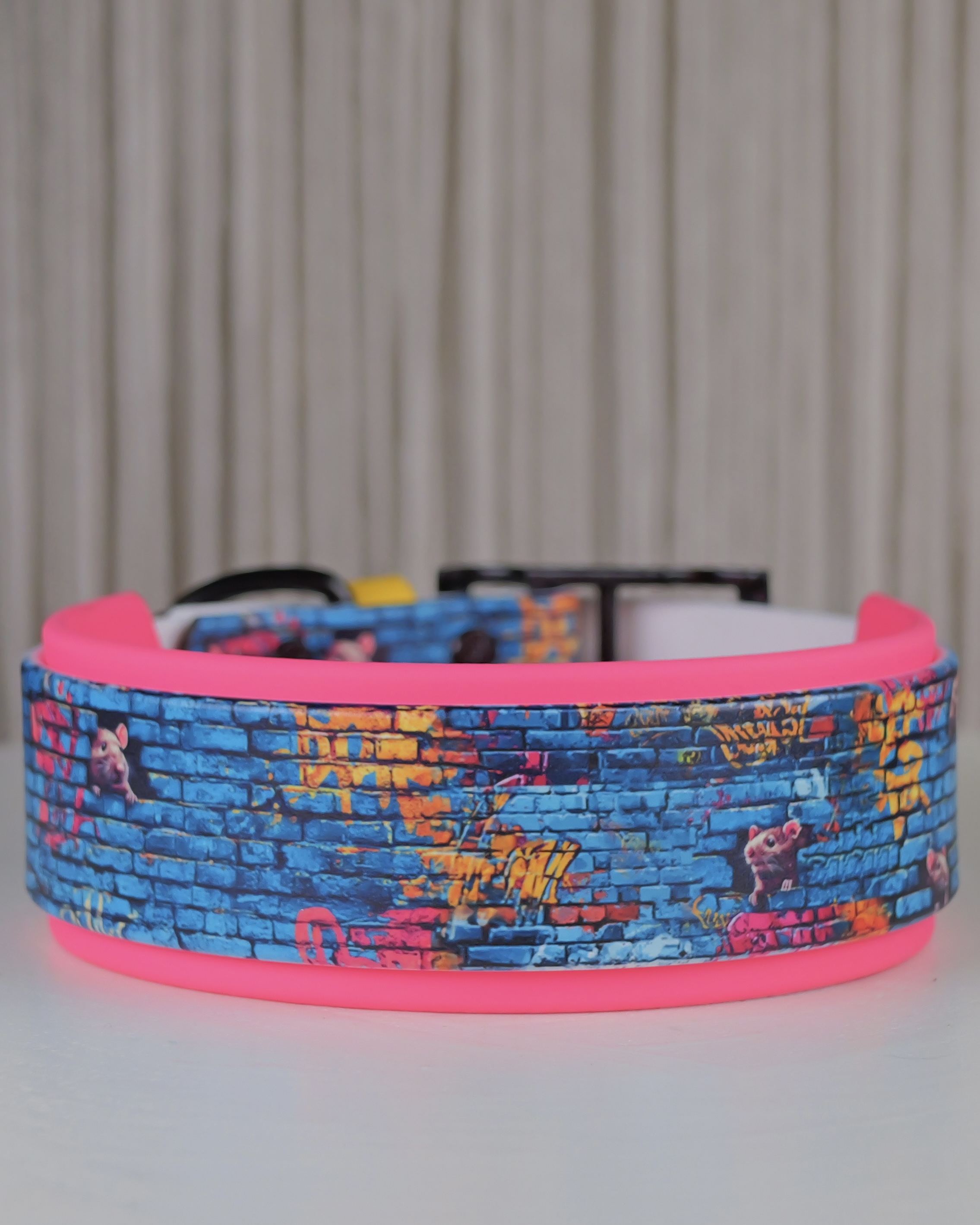Urban Rats - 2" Double Layer Dog Collar - Size 14.5–17.5"