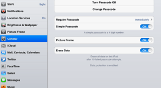 iPad Passcode Configuration iPad Passcode Configuration