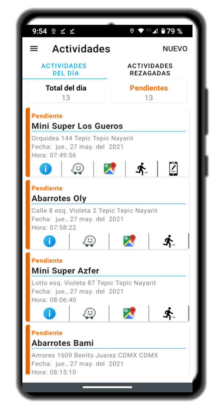 Es una aplicación para hacer el tracking de la ruta, adicionalmente obtiene KPI de operación. Asegura que la Optimización Logística se cumpla.