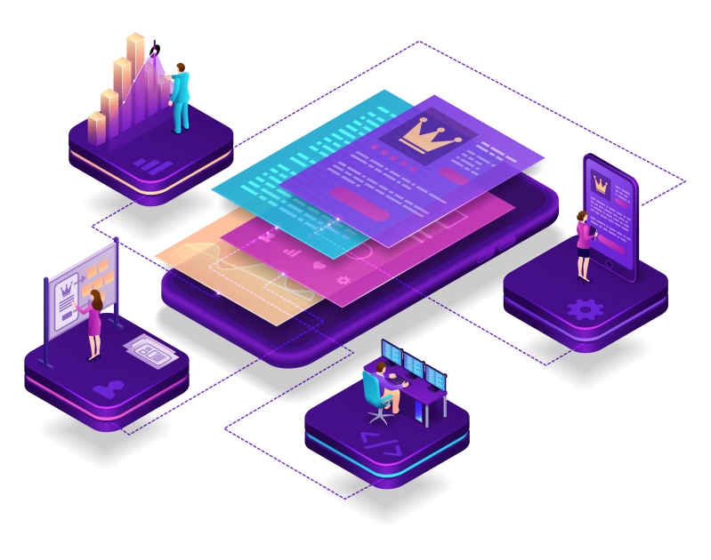 Mobile App Development Android Software Development Android - Mobile Vintage Illustrations for Desktop