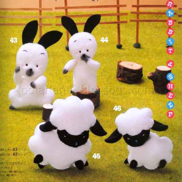 kreasi kain flanel, kerajinan kain flanel, kerajinan flanel, ebook flanel, Ebook Pola dan cara membuat Flanel