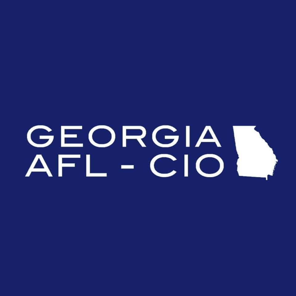 Georgia AFL-CIO endorsement logo supporting Corey Foreman for Georgia State Senate District 1