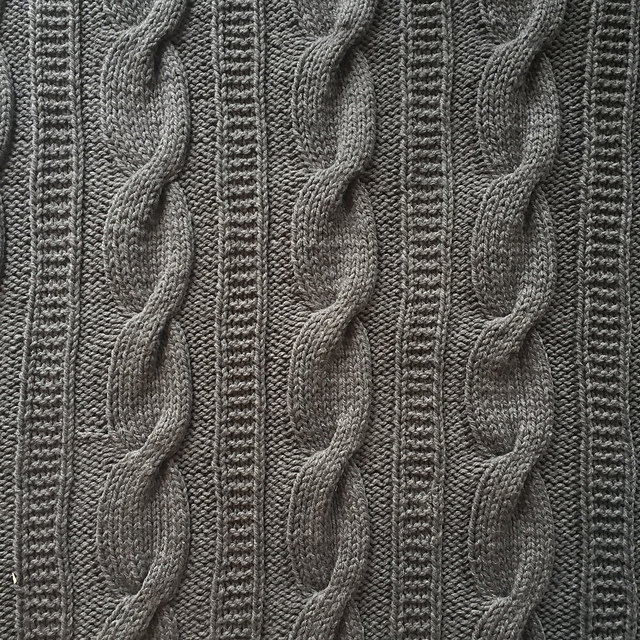 cable throw stitches