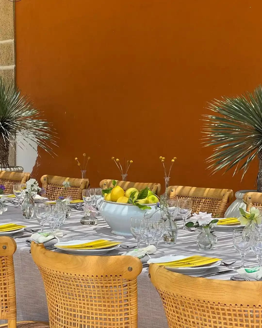 a table set for an event