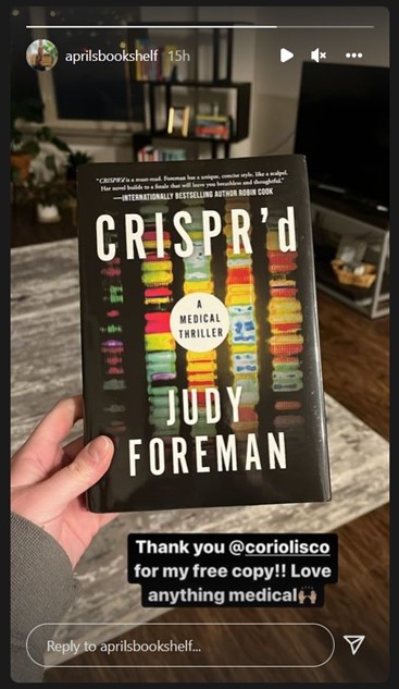 CRISPR'd Bookstagram @aprilsbookshelf