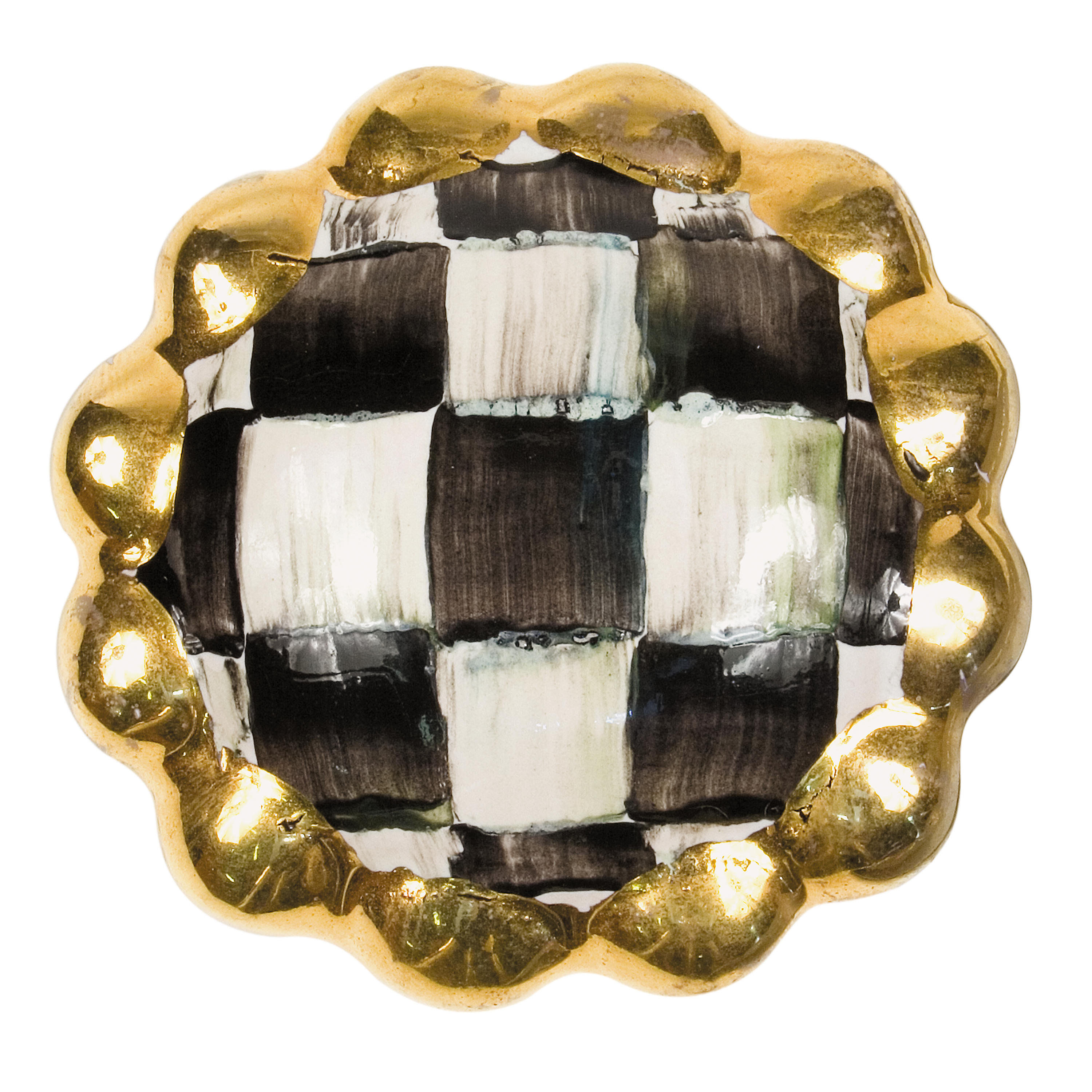 Courtly Check Round Knob - Cornelia Park