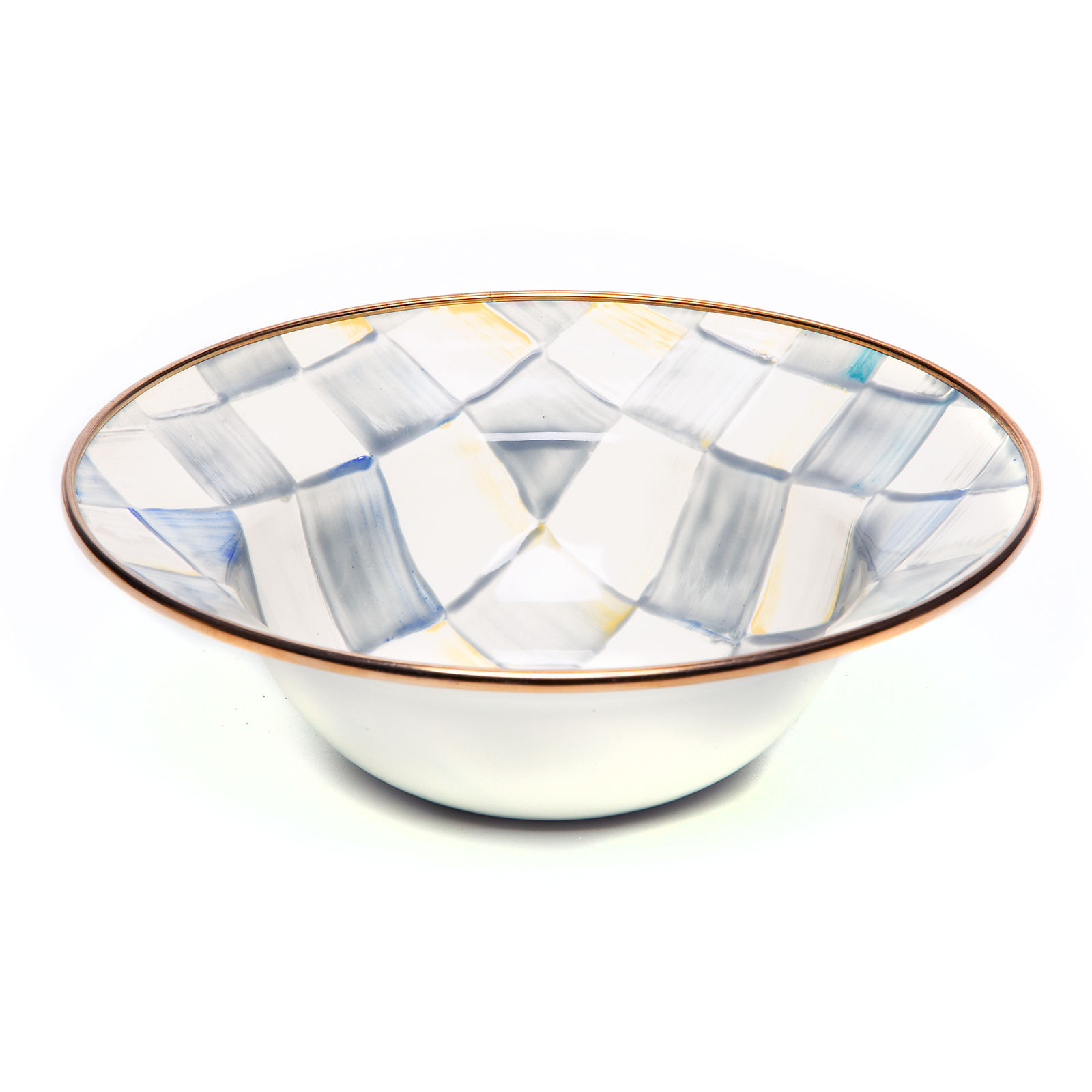 MacKenzie-Childs Sterling Check Bowl