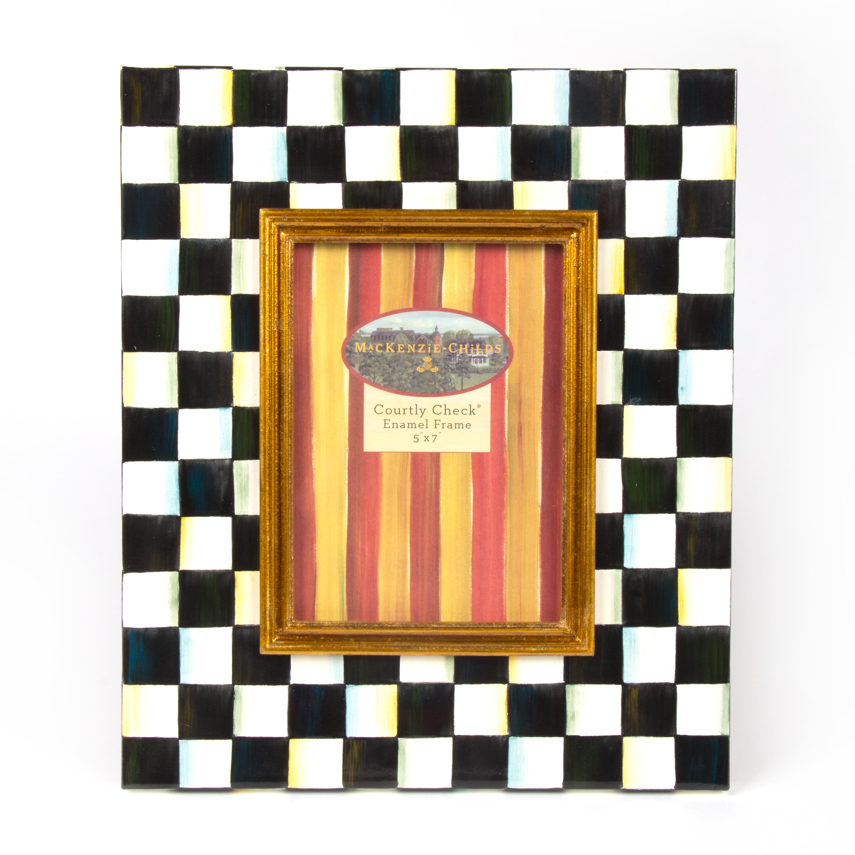 Courtly Check Enamel Frame - 5
